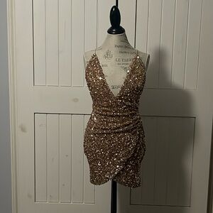 Sequence holiday mini dress